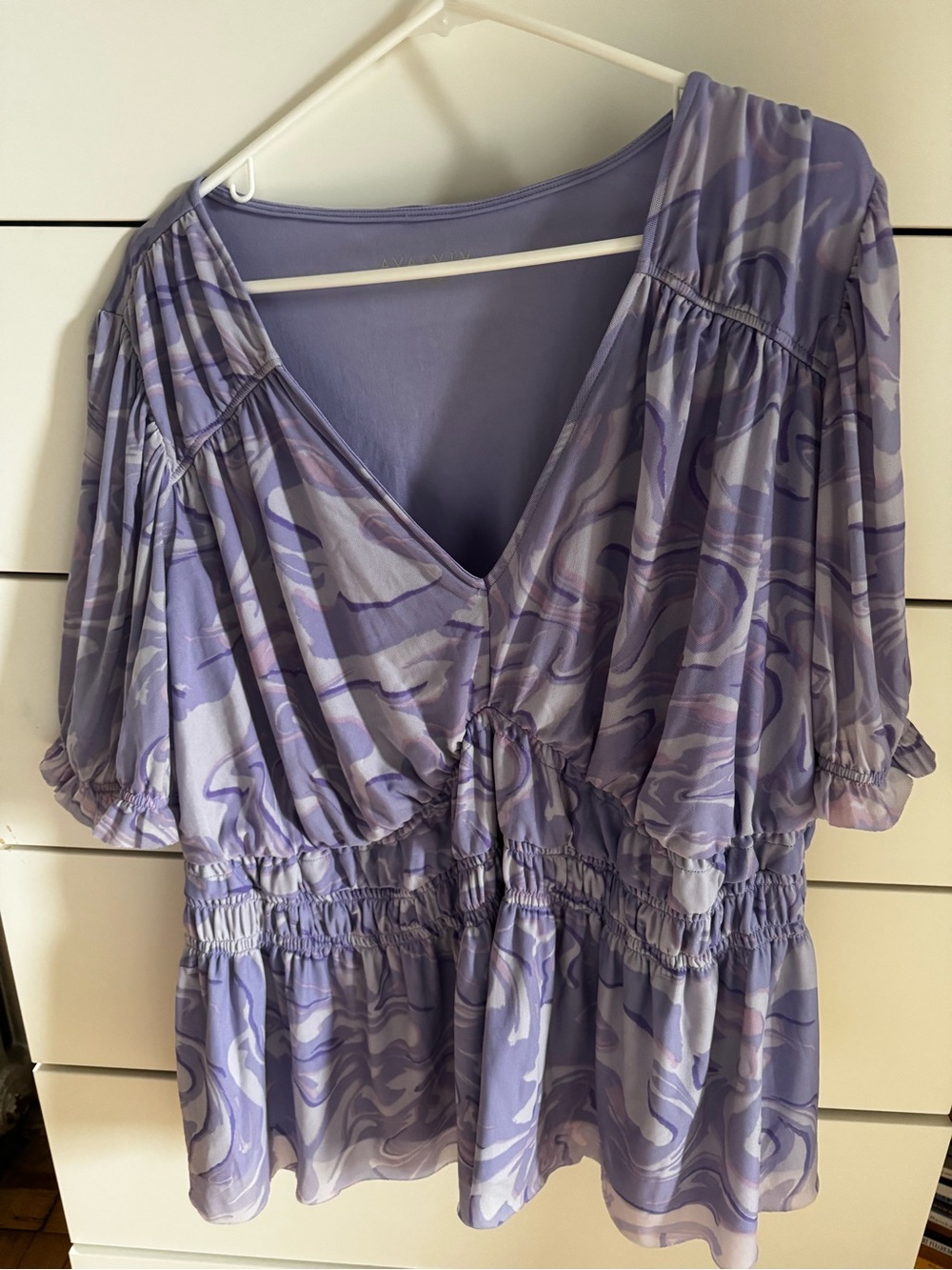 Ava & Viv Lavender Scoop Neck Top